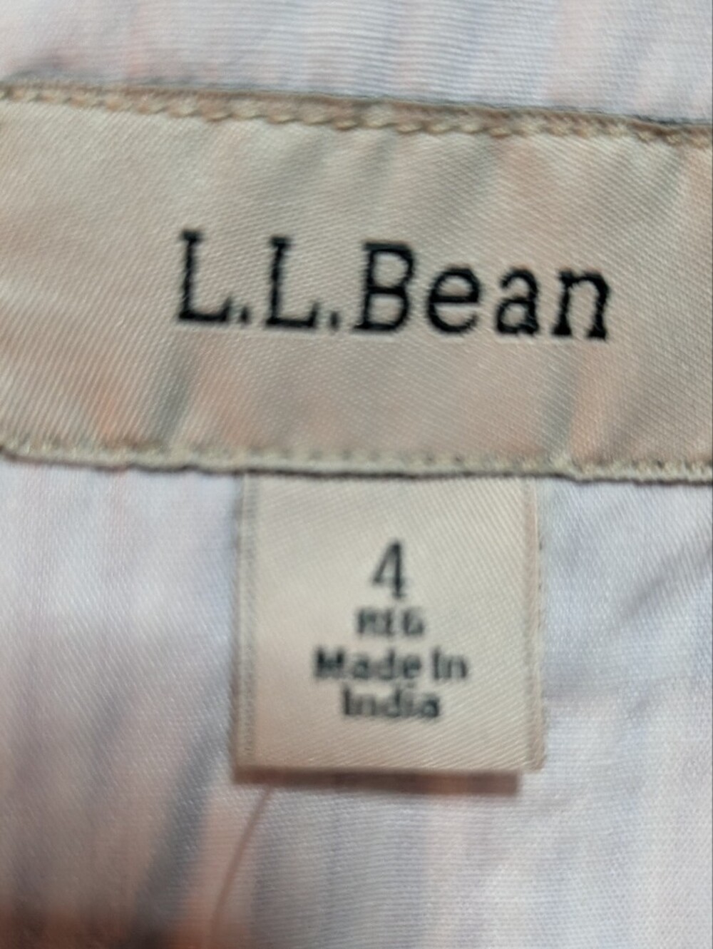 L.L. Bean Light Blue and White Striped Sleeveless Notch-Neck Mini Dress - Picture 8 of 8